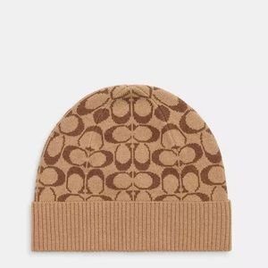 Coach Signature Knit Beanie